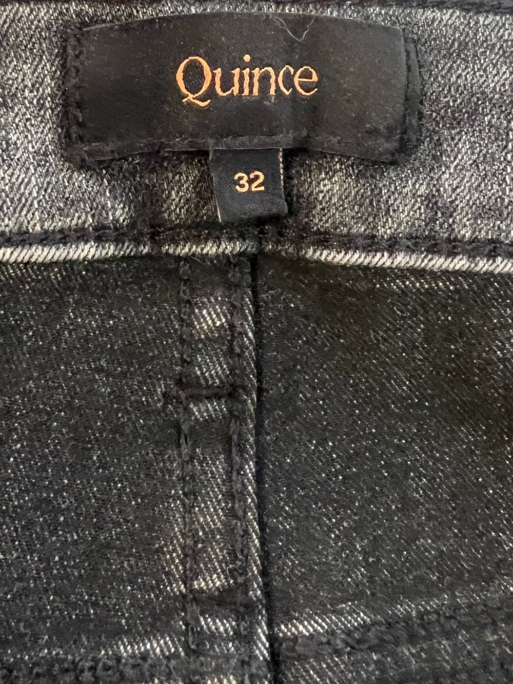 QUINCE Women’s Size 32 X 30 Greyed Out Bella Stretch High-Rise Wide Leg Jeans - Picture 13 of 14